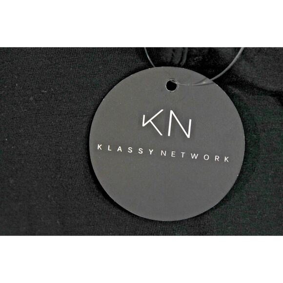 Klassy Network Top Braless Tank Womens size M Black Built in Support - Picture 6 of 6